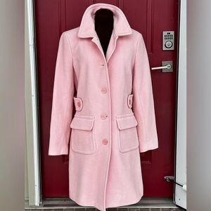 MODA INTERNATIONAL s8 pink soft wool bld coat-LOOKS NEW-adorable!